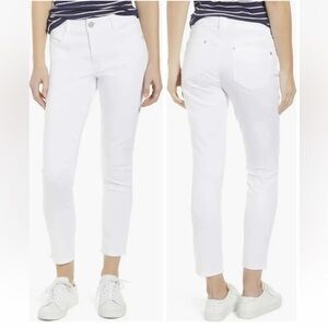 Wit & Wisdom 'Ab'Solution High‎ Waist Ankle Skimmer Jeans Sz 12 NEW White Denim